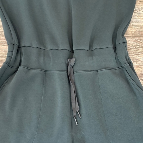 SPANX Air Essentials Sleeveless Wide Leg Pants Olive Jumpsuit Size 1X Petite - Picture 5 of 12